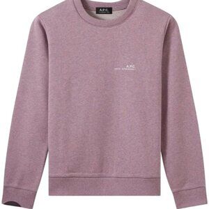 A.P.C .Label H Sweatshirt in Mauve Size Small